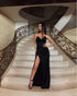 Off-Shoulders cocktail dress Slit formal gown